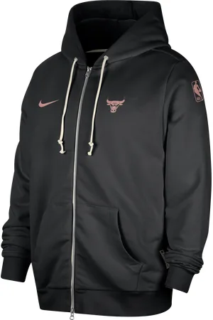 Nike Chicago Bulls Standard Issue Dri-FIT hoodie met rits over de hele lengte voor heren
