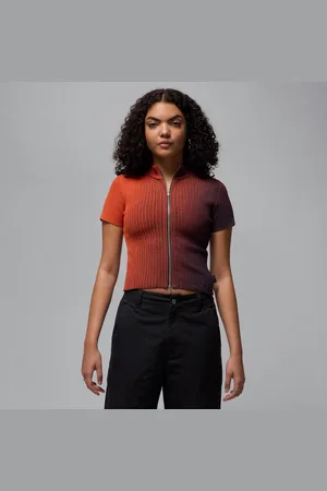 Jordan Air knit damestop met rits over de hele lengte