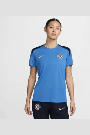 Nike Chelsea FC Strike Dri-FIT knit voetbaltop met korte mouwen voor dames