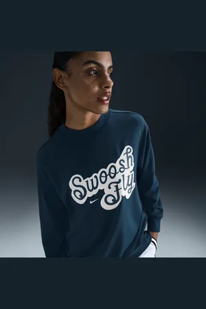 Nike Swoosh Fly Dri-FIT oversized basketbalsweatshirt van sweatstof voor dames