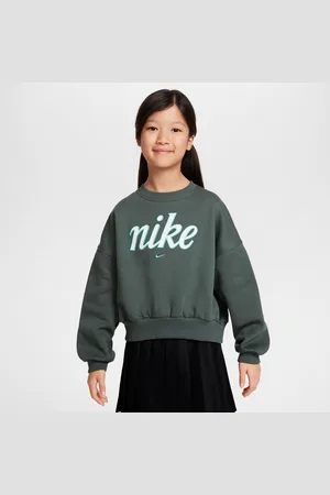 Nike Sportswear Club Fleece sweatshirt met ronde hals en recht design voor meisjes