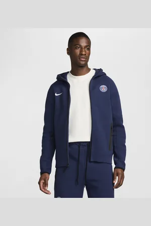 Nike Paris Saint-Germain Tech Fleece Windrunner voetbalhoodie met rits over de hele lengte voor heren