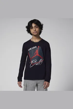 Jordan Chicago Bulls Courtside Statement Edition Max90 NBA-shirt met lange mouwen voor jongens