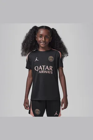 Jordan Paris Saint-Germain Strike Derde Dri-FIT knit voetbaltop met korte mouwen voor kids