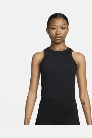 Nike One Fitted korte tanktop met Dri-FIT voor dames