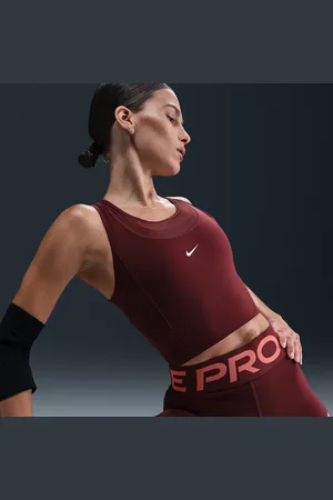 Nike Pro korte tanktop met Dri-FIT voor dames