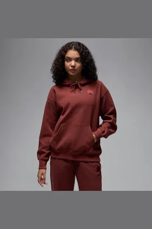 Jordan Flight fleecehoodie met wafelpatroon en satijnvoering voor dames