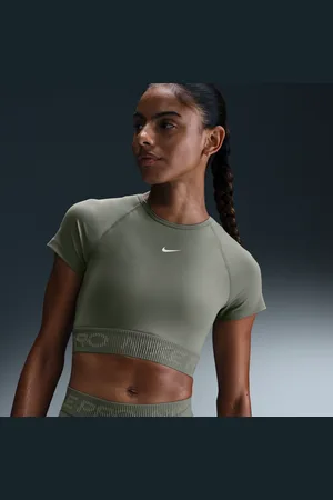 Nike Pro Dri-FIT korte damestop met korte mouwen en graphic