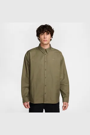 Nike Club oversized Oxford-overhemd met lange mouwen voor heren