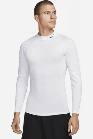 Nike Pro Dri-FIT fitnesstop met hoge hals en lange mouwen voor heren