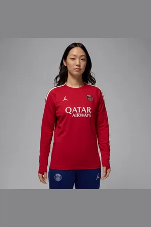 Jordan Paris Saint-Germain Strike Vierde Dri-FIT knit voetbaltop met ronde hals voor dames