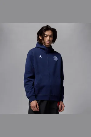 Nike Paris Saint-Germain Hoop Fleece Dri-FIT herenhoodie met rits