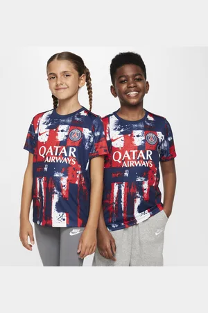 Nike Paris Saint-Germain Academy Pro Thuis Dri-FIT warming-uptop met korte mouwen voor kids
