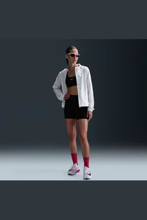 Nike Swift strakke hardloopshorts met binnenbroekje, hoge taille en zakken voor dames (10 cm)