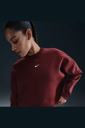 Nike Prima Dri-FIT oversized croptop met ronde hals voor dames