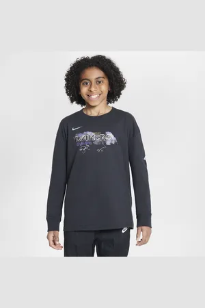 Nike Los Angeles Lakers Essential NBA Max90 T-shirt met lange mouwen voor jongens