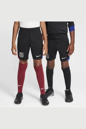 Nike FC Barcelona Strike Dri-FIT knit voetbalshorts voor kids