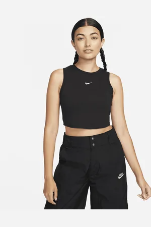 Nike Sportswear Chill Knit aansluitende, korte tanktop met mini-rib voor dames