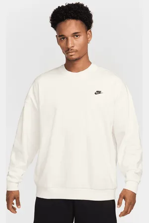 Nike Club Fleece oversized herentop van sweatstof met ronde hals