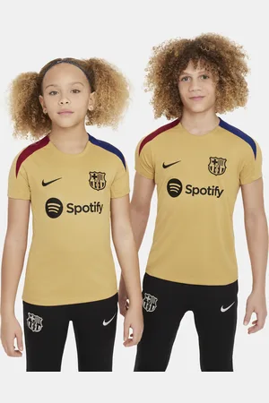 Nike FC Barcelona Strike Dri-FIT knit voetbaltop met korte mouwen voor kids