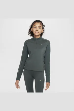 Nike Pro Therma-FIT top met korte rits voor meisjes