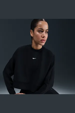 Nike Prima Dri-FIT oversized croptop met ronde hals voor dames