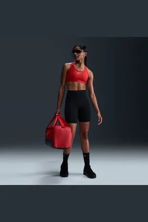 Nike Universa Bikeshorts met hoge taille, zakken en medium ondersteuning voor dames (20 cm)
