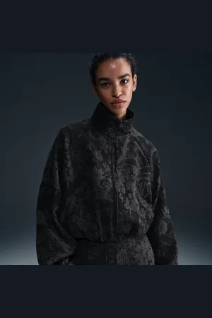 Nike Sportswear Collection oversized jacquard trainingsjack voor dames