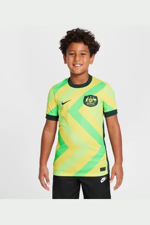 Nike Australië 2025/26 Stadium Thuis Dri-FIT replicavoetbalshirt voor kids