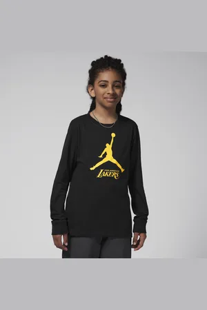 Jordan Los Angeles Lakers Essential NBA-shirt met lange mouwen voor jongens