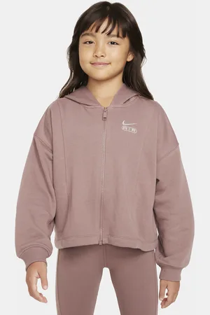 Nike Air hoodie van sweatstof met rits over de hele lengte voor meisjes