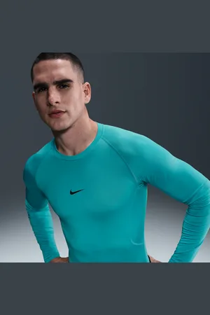 Nike Pro Dri-FIT strakke fitnesstop met lange mouwen voor heren