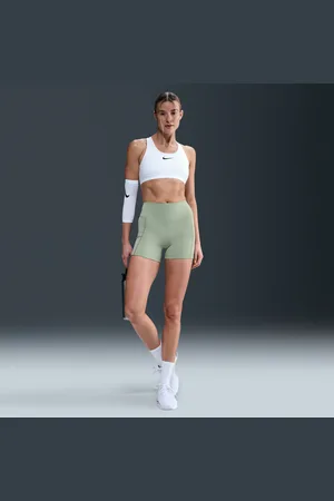 Nike One Fitted Dri-FIT bikeshorts met hoge taille voor dames (13 cm)