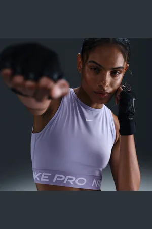 Nike Pro korte tanktop met Dri-FIT voor dames