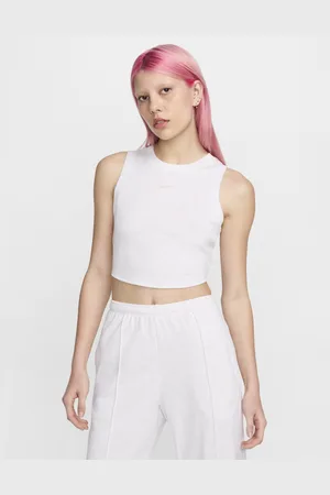 Nike Sportswear Chill Knit aansluitende, korte tanktop met mini-rib voor dames