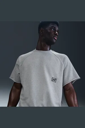 Nike Heritage Dri-FIT fitnesstop van fleece met korte mouwen voor heren