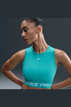 Nike Pro korte tanktop met Dri-FIT voor dames