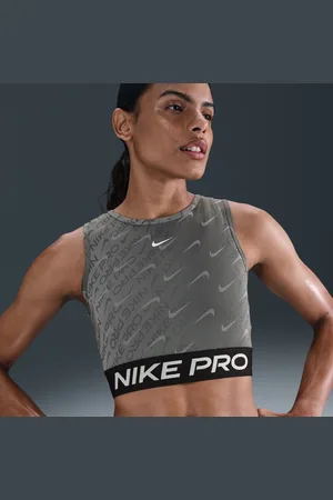 Nike Pro Dri-FIT cropped tanktop met print voor dames