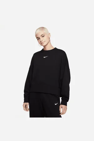 Nike Sportswear Collection Essentials Oversized sweatshirt van fleece met ronde hals voor dames
