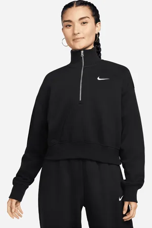 Nike Sportswear Phoenix Fleece cropped sweatshirt met korte rits voor dames