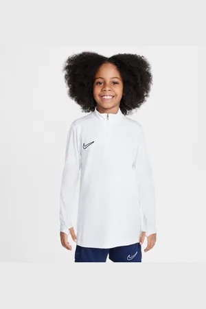 Nike Academy voetbaltrainingstop met Dri-FIT, lange mouwen en korte rits voor kids
