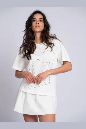 NIKKIE. Strass bustier T-Shirt