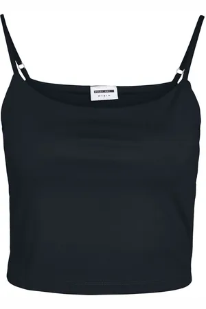 Noisy May Cropped Mouwloze Top