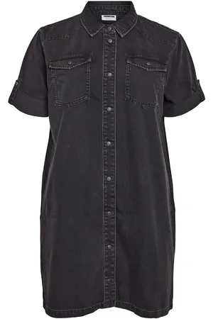 Noisy May Curve Denim Mini Jurk