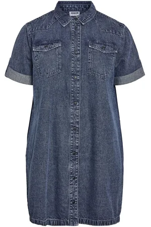 Noisy May Curve Denim Mini Jurk