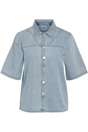 Noisy May Korte Mouwen Spijkerblouse