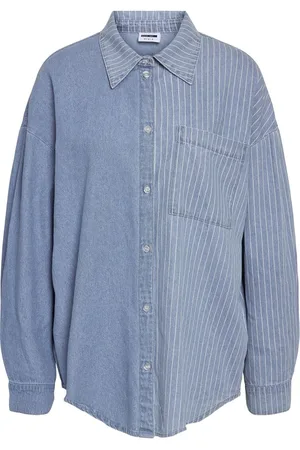 Noisy May Tweekleurig Spijkerblouse