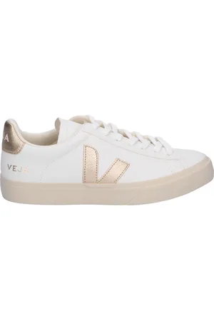 Veja Campo Women Leather White Gold