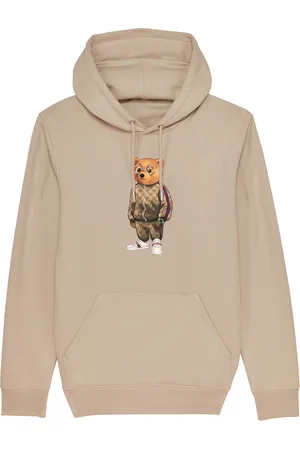 baron filou Organic Hoodie Filou Sand Brown Filou V