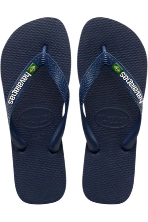 Havaianas Brasil Logo Navy Blue